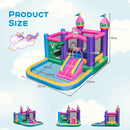 Dimensions of inflatable bounce house with slide