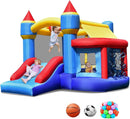 5-in-1 inflatable kids jumping castle bouncer with slide