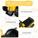 3-in-1 Kid Ride-On Tractor with Adjustable Arms and Music - Yellow - product detail 9