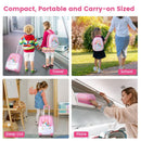 Kid luggage set featuring a 48 cm suitcase and 33 cm backpack, perfect for travel with durable ABS material.