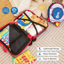 Kids' 2 PC luggage set featuring a ride-on hardshell suitcase and a bee-shaped backpack, lightweight and.
