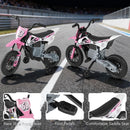12V Kids Motorcycle with Training Wheels and Spring Suspension - Pink - product detail 21