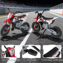 12V Kids Motorcycle with Training Wheels and Spring Suspension - Red - product detail 20