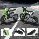 12V Kids Motorcycle with Training Wheels and Spring Suspension - Green - product detail 10