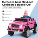 12V Ride-On Car Licensed Mercedes Benz with Remote Control and Lights - Pink - product detail 15
