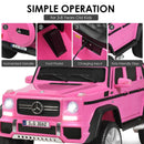12V Ride-On Car Licensed Mercedes Benz with Remote Control and Lights - Pink - product detail 17
