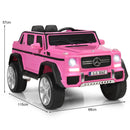 12V Ride-On Car Licensed Mercedes Benz with Remote Control and Lights - Pink - product detail 3