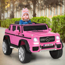 12V Ride-On Car Licensed Mercedes Benz with Remote Control and Lights - Pink - product detail 1