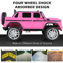 12V Ride-On Car Licensed Mercedes Benz with Remote Control and Lights - Pink - product detail 12
