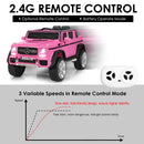 12V Ride-On Car Licensed Mercedes Benz with Remote Control and Lights - Pink - product detail 13