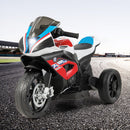 12V Kids' Ride-On Motorcycle with Headlight and Horn - Red - product detail 1