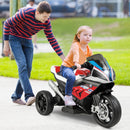 12V Kids' Ride-On Motorcycle with Headlight and Horn - Red - product detail 2