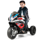 12V Kids' Ride-On Motorcycle with Headlight and Horn - Red - product detail 4