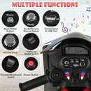 12V Kids' Ride-On Motorcycle with Headlight and Horn - Red - product detail 7