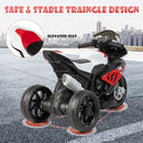 12V Kids' Ride-On Motorcycle with Headlight and Horn - Red - product detail 8