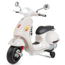 Licensed VESPA 12V Kids Electric Motorcycle with Dual Motors - White - product detail 9