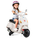 Licensed VESPA 12V Kids Electric Motorcycle with Dual Motors - White - product detail 6