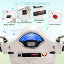 Licensed VESPA 12V Kids Electric Motorcycle with Dual Motors - White - product detail 11