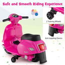 Licensed Vespa Kids' Ride-On Motorcycle with LED Headlight and Horn Sound - Pink - product detail 8