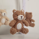 Living Textiles Cuddly Bear musical mobile – brown bear detail