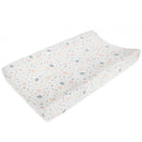 Living Textiles organic muslin change pad cover in Botanical print