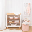Living Textiles Ava Birds – nursery styling with Ava change set