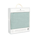 Living Textiles Sage cotton cellular blanket view 5