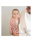 Living Textiles Dusty Pink cotton cellular blanket lifestyle view 2