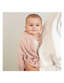 Living Textiles Dusty Pink cotton cellular blanket lifestyle view 5