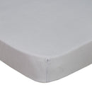 Living Textiles Cotton Jersey Cot Fitted Sheet – Grey Stripe