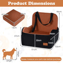 Elevated Dog Car Seat with Removable Cushion