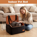 Elevated Dog Car Seat with Removable Cushion