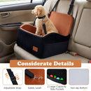 Elevated Dog Car Seat with Removable Cushion