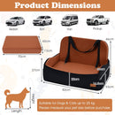 Elevated Dog Car Seat with Removable Cushion
