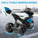 12V Kids' Ride-On Motorcycle with Headlight and Horn - Blue - product detail 8