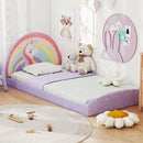 Purple rainbow floor bed side view