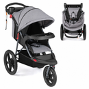 Rever Bebe foldable all-terrain jogger stroller in Grey