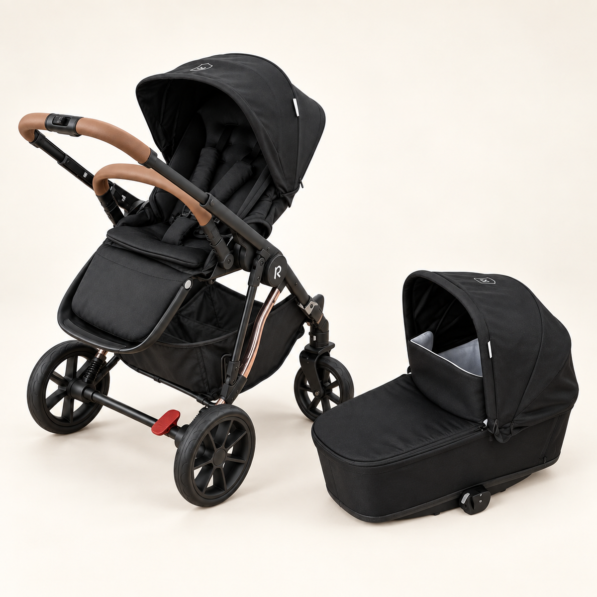 Seat + bassinet — Black
