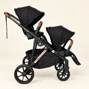 Rever Bebe VEVO Black – Two Seats on an ivory studio background