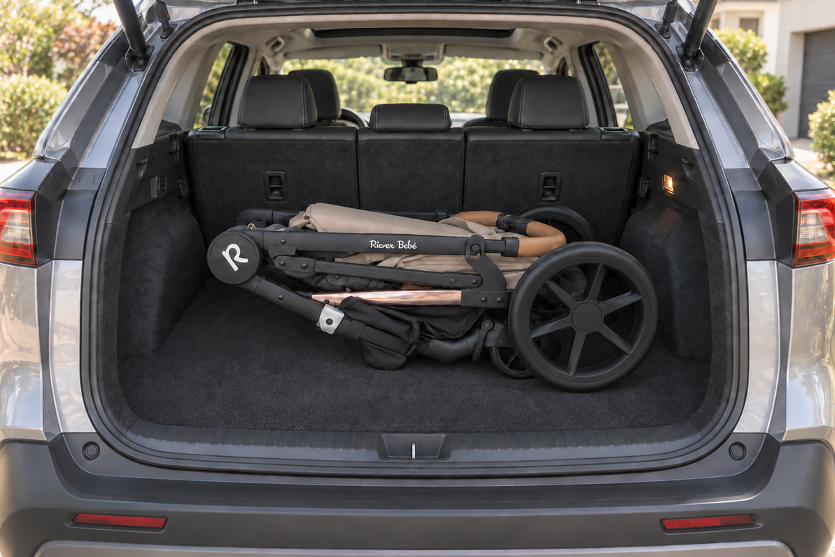 Rever Bebe VEVO: In the boot — seat attached