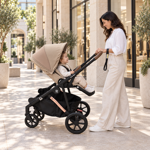 Rever Bebe VEVO Single Seat Pram – Taupe