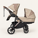 Rever Bebe VEVO — taupe seat above bassinet