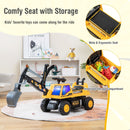 6V Ride-on Excavator with Music LED Lights and 30° Rotatable for Kids - product detail 9
