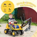 6V Ride-on Excavator with Music LED Lights and 30° Rotatable for Kids - product detail 2
