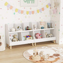 5-Cube Kids Bookshelf and Toy Organiser Wooden Storage Bookcase w/ Wood Legs – product image 4