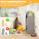 Playhouse Kids Bookshelf Wooden Toy Storage Organizer w/Chalkboard & Whiteboard – product image 8