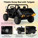 12V 2-Seater Kids' Ride-On Dump Truck with Shovel and Remote Control - product detail 4