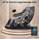 The Soothe 57 Full Body Massage Chair features a 49” SL track for comprehensive massage from neck to thighs.