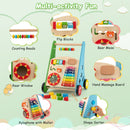 Wooden Activity Push Walker with Xylophone and Shape Sorter — Multicolour — image 7