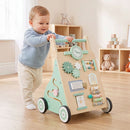 Wooden Activity Push Walker with Music and Shape Blocks — Green — image 1
